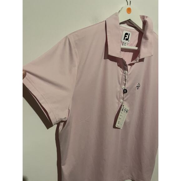 Footjoy Golf Shirt Pink Xl New With Tags Has Logo On Front - Picture 2 of 7